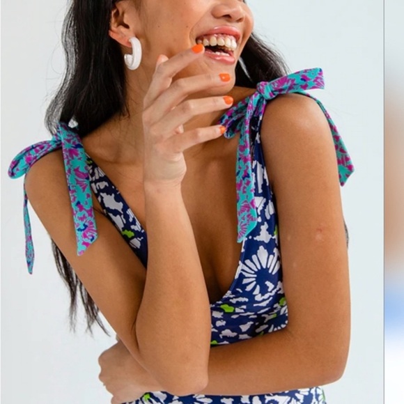 Tanya Taylor x Summersalt Limited Edition Brushstroke One-Piece Swimsuit Size 4 - Picture 4 of 13